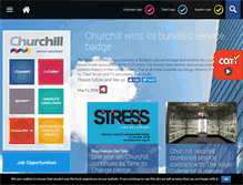 Tablet Screenshot of churchillservices.com